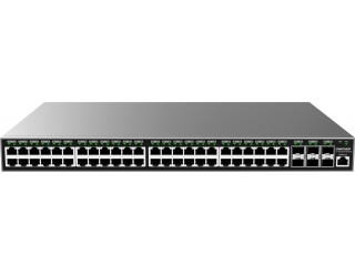 Grandstream GWN7806P 48-Port Enterprise-Grade Gigabit L2+ Managed PoE/PoE+ Switch with 6 SFP+ Ports