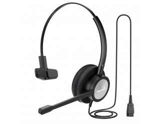 Supervoice SVC-121 Professional HD Call Center Headset Mono with QD and Uni-directional Noise Cancelling Mic, W/O Bottom Cable