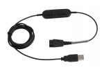 Supervoice SVC-QDUSB1 Headset QD to USB PC connecting bottom cable (Lync compatible)